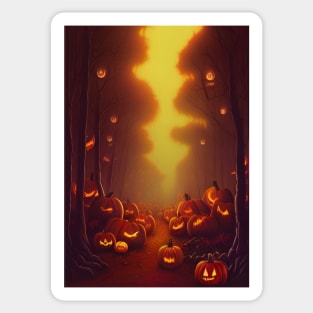 HALLOWEEN PUMPKINS Sticker